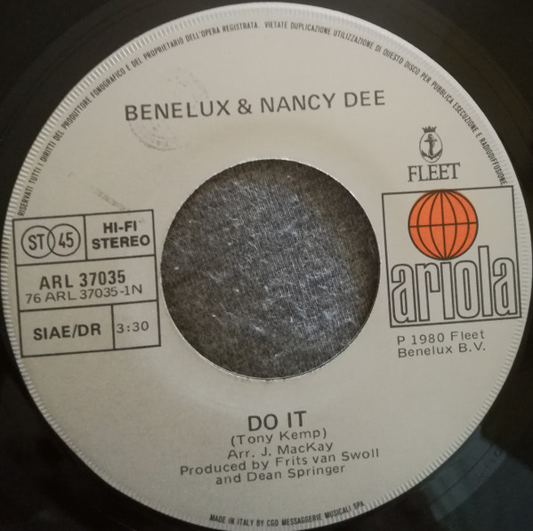 Benelux & Nancy Dee - Do It / Switch | Ariola (ARL 37035) - 3