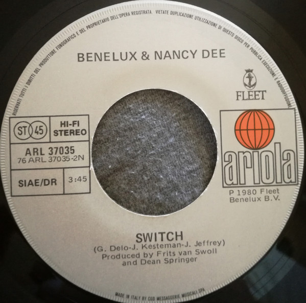 Benelux & Nancy Dee - Do It / Switch | Ariola (ARL 37035) - 4
