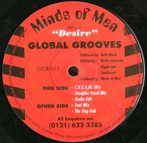 Minds Of Men - Desire | Global Grooves (GLOB 012)