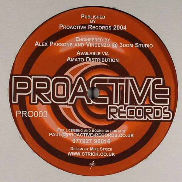 Alex Parsons - Alex Parsons EP | Proactive Records (PRO003)