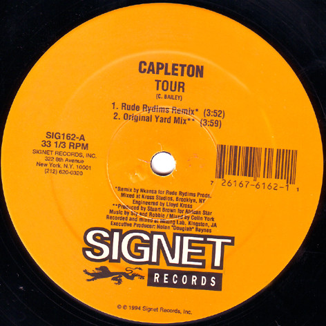 Capleton - Tour | Signet Records (SIG162) Capleton - Tour | Signet Records (SIG162)