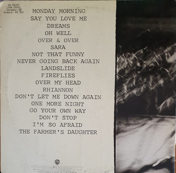 Fleetwood Mac - Fleetwood Mac Live | Warner Bros. Records (WB 66097) - 3