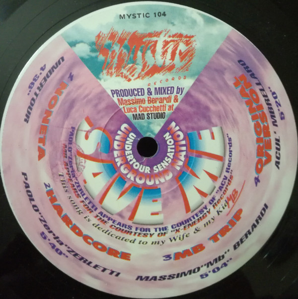 Underground Nation Undertour Sensation - Save Me | Mystic Records (MYSTIC 104) - 2