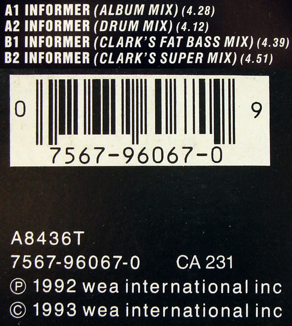 Snow - Informer | EastWest Records America (7567-96067-0) - 5