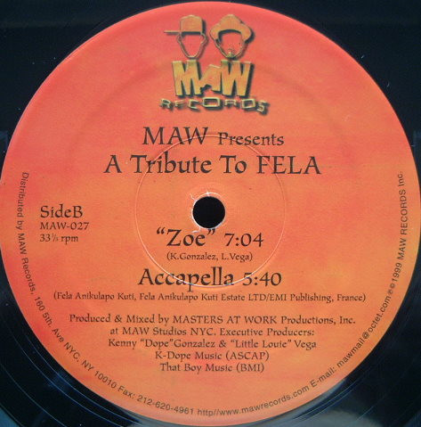 Masters At Work - A Tribute To Fela | MAW Records (MAW-027) - 4