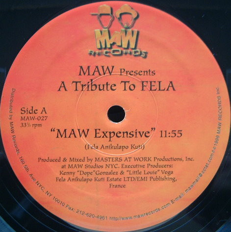 Masters At Work - A Tribute To Fela | MAW Records (MAW-027) - 3