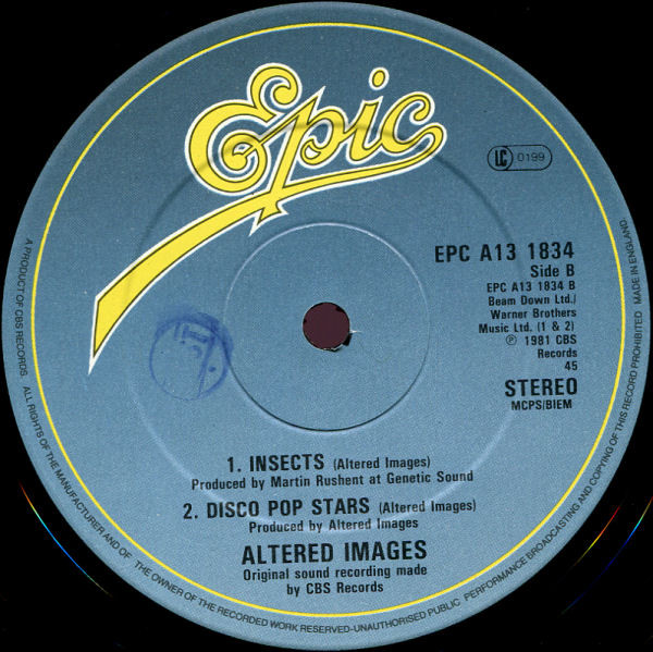 Altered Images - I Could Be Happy | Epic (EPC A13 1834) - 4