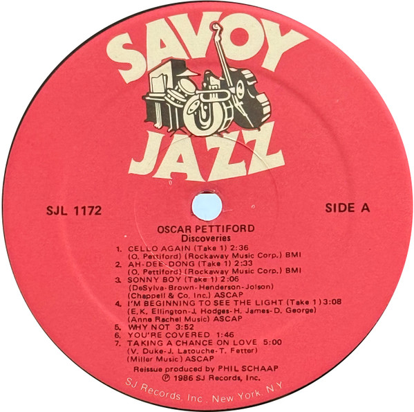 Oscar Pettiford - Discoveries | Savoy Jazz (SJL 1172) - 3