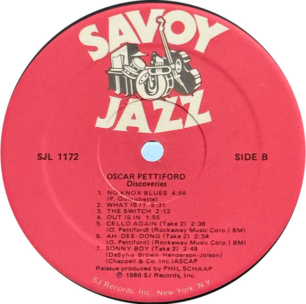 Oscar Pettiford - Discoveries | Savoy Jazz (SJL 1172) - 4