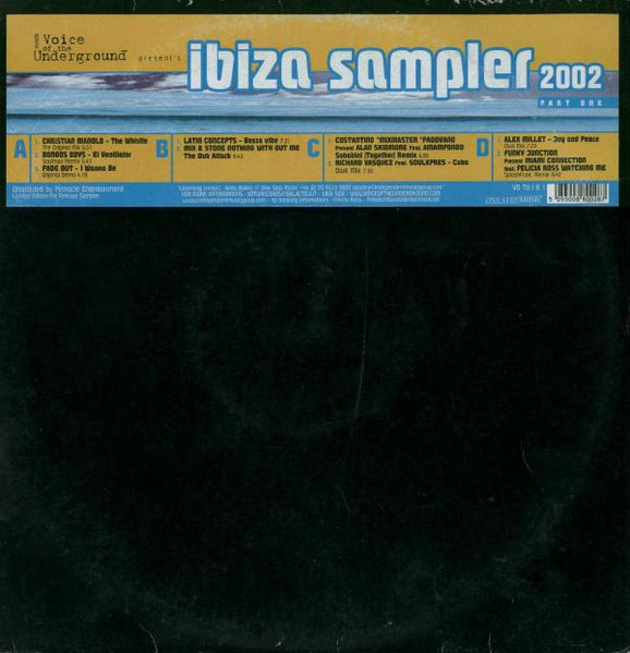 Various - Ibiza Sampler 2002 Part One | V.O.T.U. Records (Voice Of The Underground Records) (VO TU IB 1) Various - Ibiza Sampler 2002 Part One | V.O.T.U. Records (Voice Of The Underground Records) (VO TU IB 1)