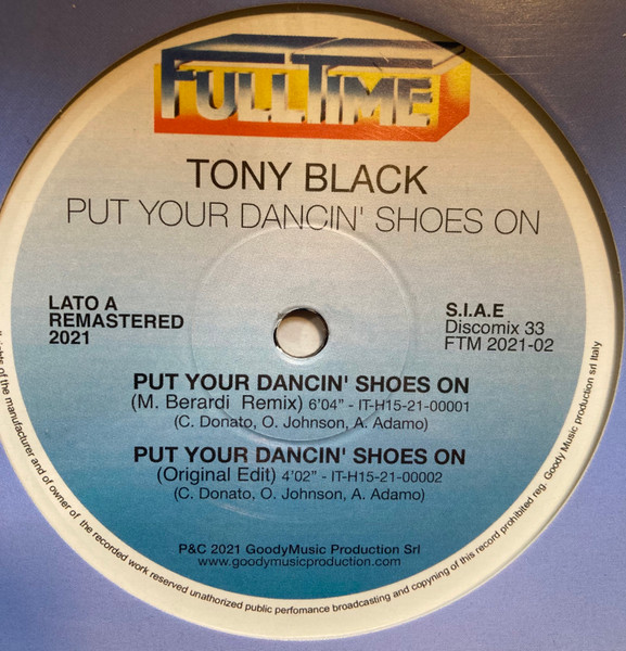 Tony Black - Put Your Dancin' Shoes On | Full Time Records (FTM 2021-02)