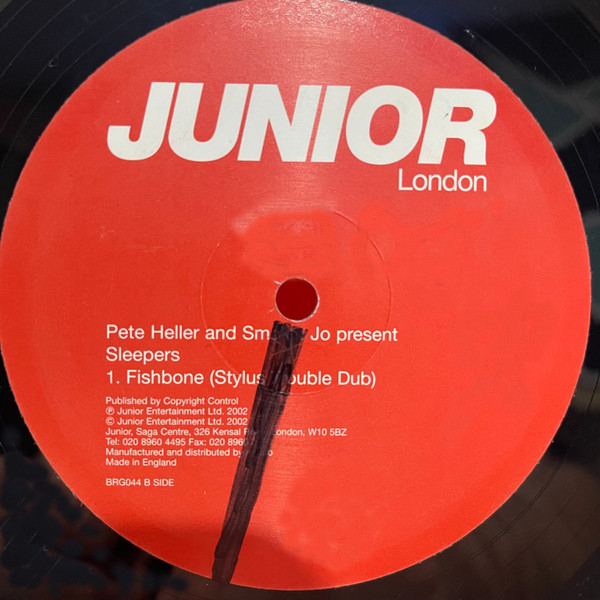 Pete Heller And Smokin' Jo Present Sleepers - Fishbone | Junior London (BRG044) - 4