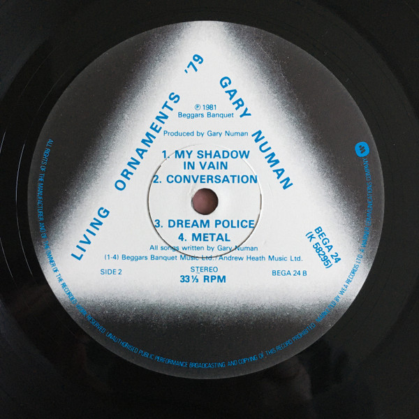 Gary Numan - Living Ornaments '79 | Beggars Banquet (BEGA 24) - 6