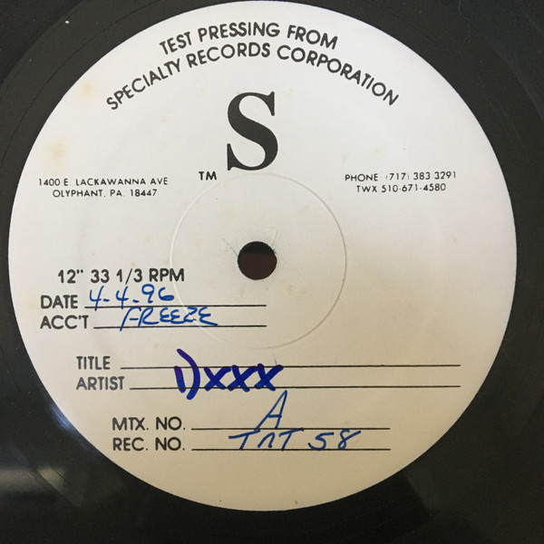 Brian X - The Mind Shaft EP | TNT Records (TNT-58) - main