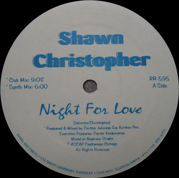 Shawn Christopher - Night For Love | Rama Records (RR-595)
