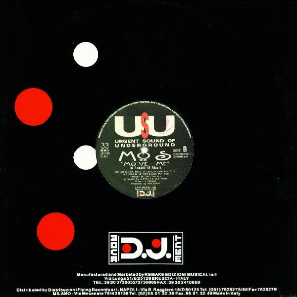 MOS - Move Me | Urgent Sound Of Underground (USU 912)