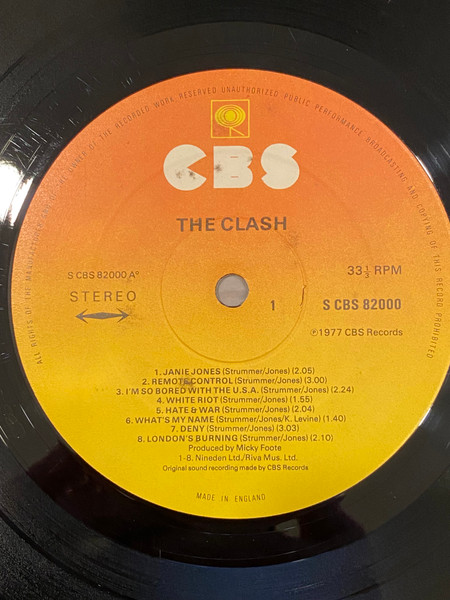 The Clash - The Clash | CBS (S CBS 82000) - 3 The Clash - The Clash | CBS (S CBS 82000) - 3