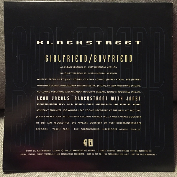 Blackstreet - Girlfriend/Boyfriend | Interscope Records (GIRLFRIEND 1) - 2 Blackstreet - Girlfriend/Boyfriend | Interscope Records (GIRLFRIEND 1) - 2