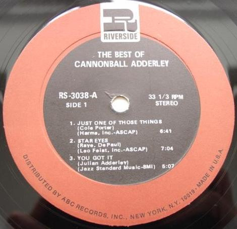 Cannonball Adderley - The Best Of Cannonball Adderley | Riverside Records (RS 3038) - 3 Cannonball Adderley - The Best Of Cannonball Adderley | Riverside Records (RS 3038) - 3