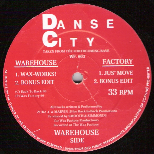 Danse City - Wax-Works! | Wax Factory Productions (WF 003)