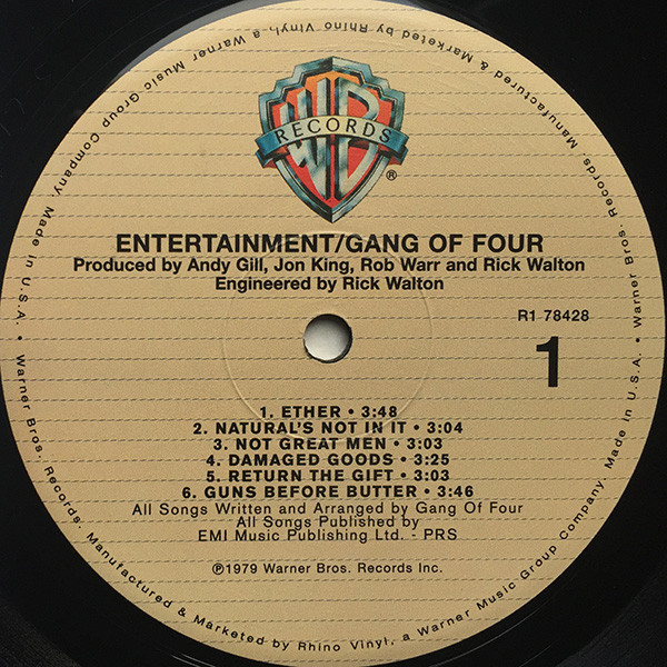 Gang Of Four - Entertainment! | Warner Bros. Records (78428) - 3