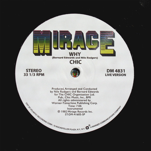 Carly Simon / Chic - Why | Mirage (DM 4831) - 2