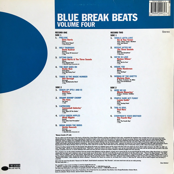 Various - Blue Break Beats Volume Four | Blue Note (7243 4 94027 1 3) - 2