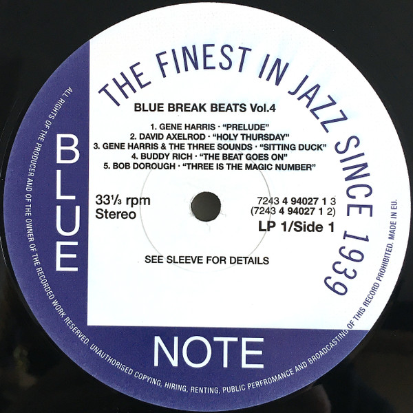 Various - Blue Break Beats Volume Four | Blue Note (7243 4 94027 1 3) - 3