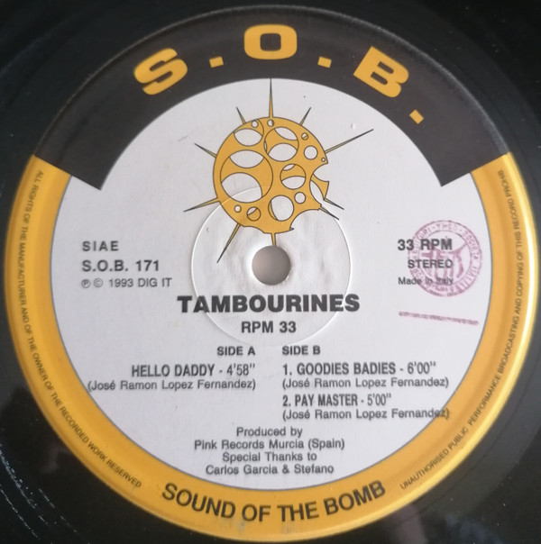 Tambourines - Hello Daddy | S.O.B. (Sound Of The Bomb) (S.O.B. 171) - 3
