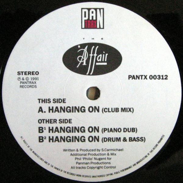 The Affair - Hanging On | Pan Trax (PANTX 00312) - 2