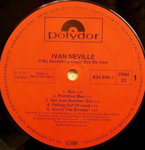 Ivan Neville - If My Ancestors Could See Me Now | Polydor (834 896-1) - 3 Ivan Neville - If My Ancestors Could See Me Now | Polydor (834 896-1) - 3