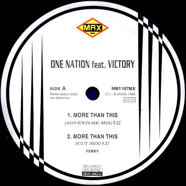 One Nation Feat Victory - More Than This | Max Music (NM1167MX) - 3