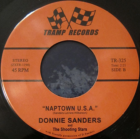 Donnie Sanders & The Don Juans , Donnie Sanders And The Shooting Stars - Shing-A-Ling Baby / Naptown U.S.A. | Tramp Records (TR-325) - 2