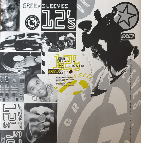Luciano / Jeff Redd - This Is The Time / Time Is Slipping Away | Greensleeves Records (GRED 551) - 3