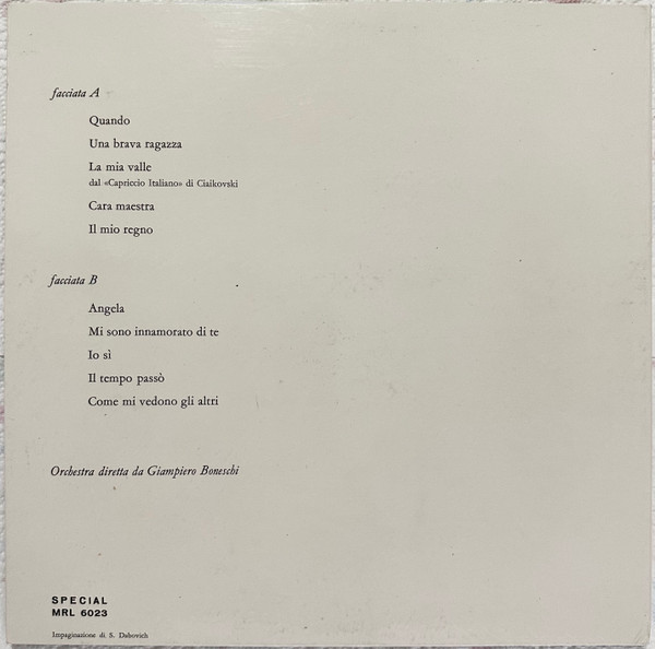 Luigi Tenco - Luigi Tenco | Ricordi (MRL 6023) - 2