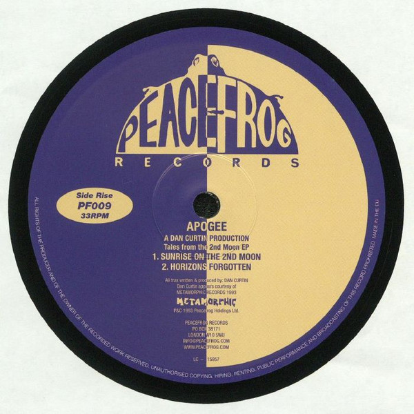 Apogee - Tales From The 2nd Moon EP | Peacefrog Records (PF009) - main