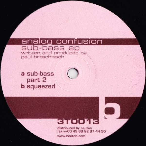 Analog Confusion - Sub-Bass EP | Tritone (3T0013)