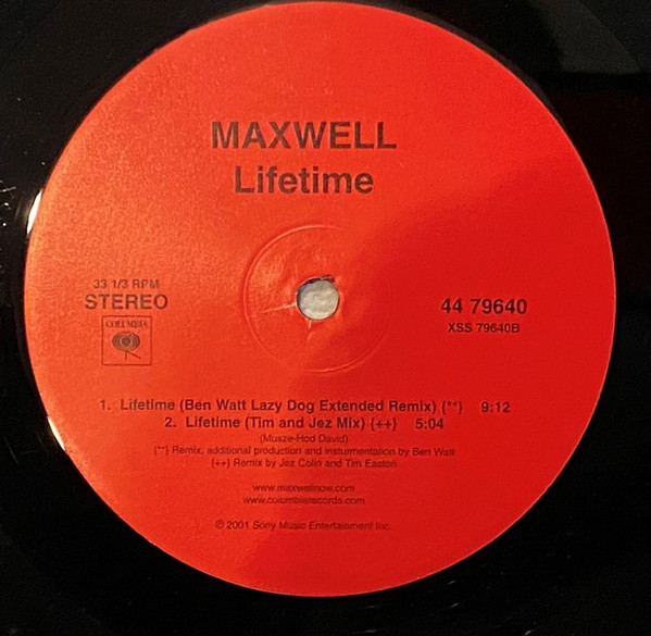 Maxwell - Lifetime | Columbia (44 79640) - 4