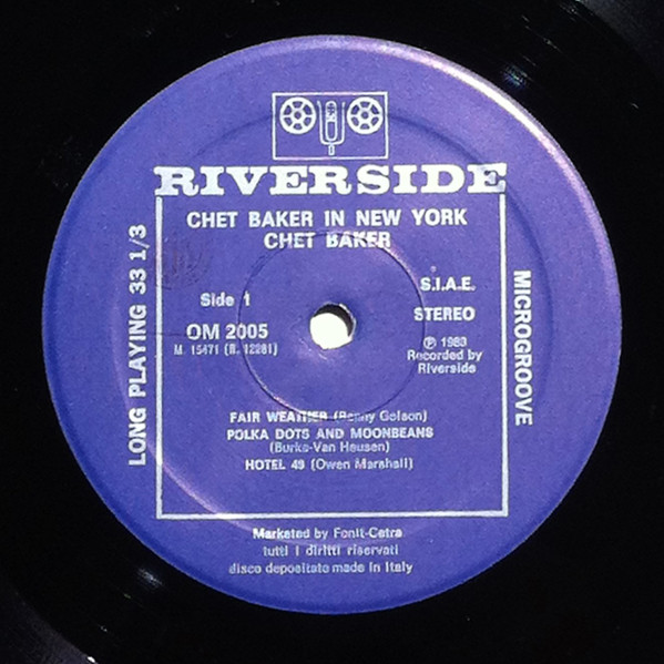 Chet Baker - In New York | Riverside Records (12-281) - 3