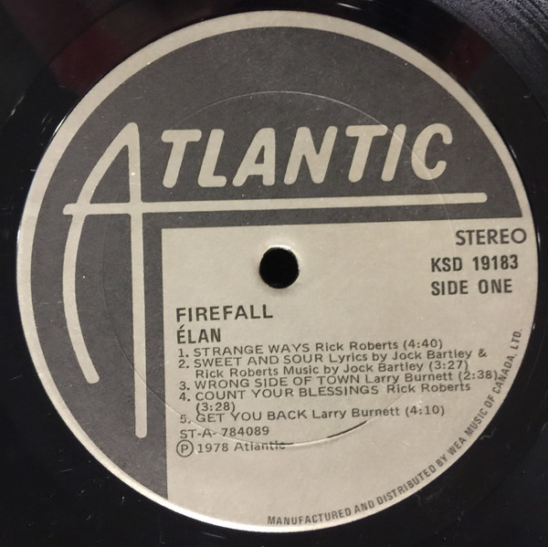 Firefall - Élan | Atlantic (KSD 19183) - 3