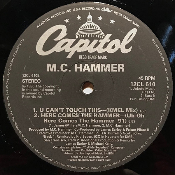 MC Hammer - Here Comes The Hammer | Capitol Records (12CL 610) - 4