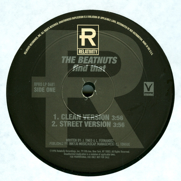 The Beatnuts - Find That | Relativity (RPRO LP 0481)