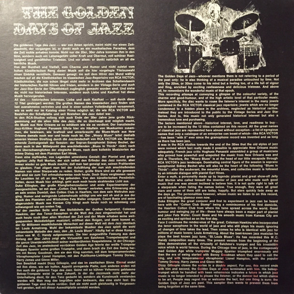 Various - Golden Days Of Jazz | RCA (SRS 557) - 3