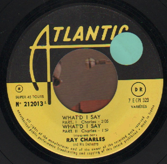 Ray Charles And His Orchestra - What'd I Say | Atlantic (212013) - 3