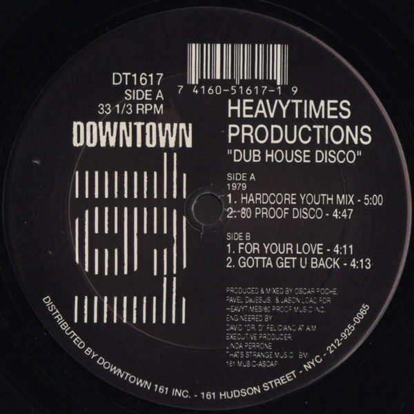 Heavytimes Productions - Dub House Disco | Downtown 161 (DT1617)