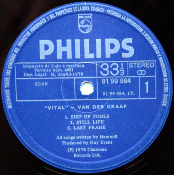 Van Der Graaf Generator - Vital | Philips (66 41 881) - 4