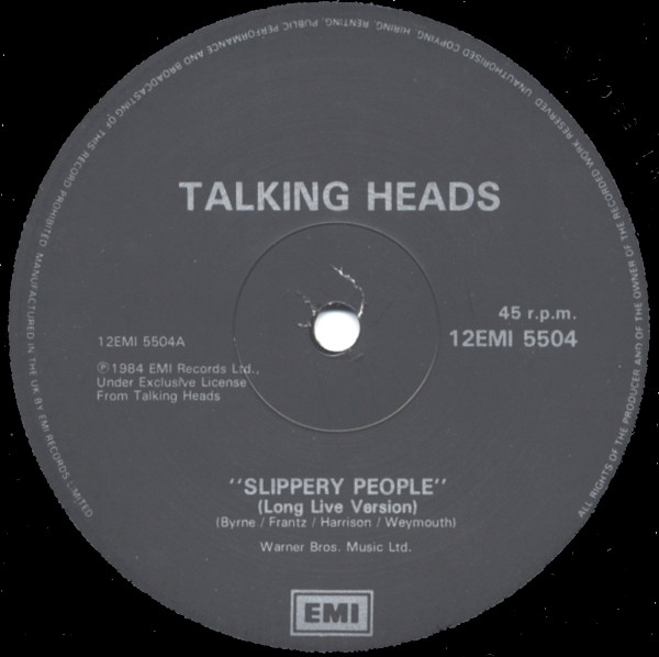 Talking Heads - Slippery People | EMI (12EMI 5504) - 3