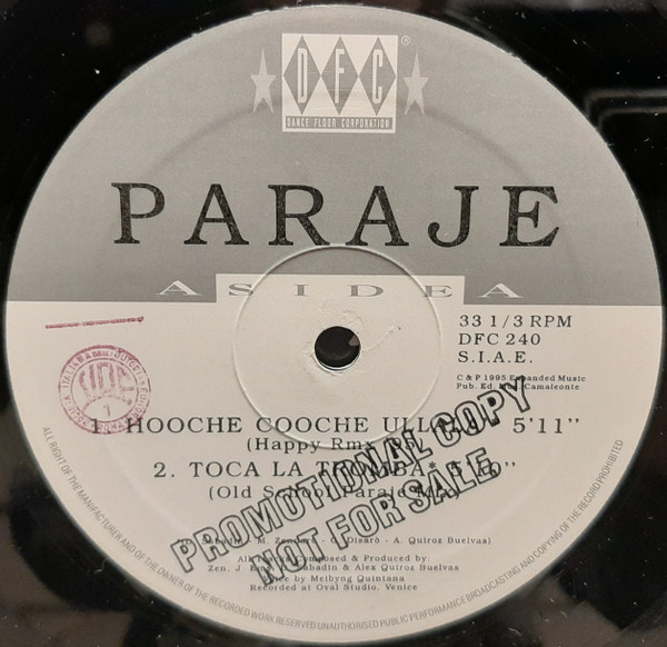 Paraje - Hooche Cooche Ullalà (Remix) | DFC (DFC 240) - main