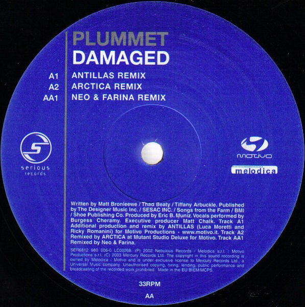 Plummet - Damaged | Serious Records (SER6812) - 4 Plummet - Damaged | Serious Records (SER6812) - 4