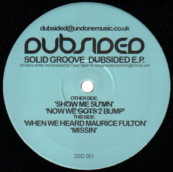Solid Groove - Solid Groove Dubsided E.P. | Dubsided (DSD 001)